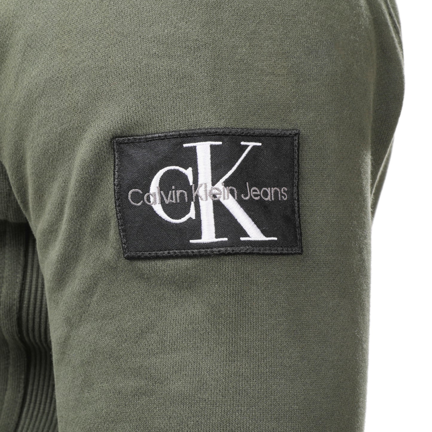 Calvin Klein Jeans Men’s Monogram Patch Zip-Up Hoodie