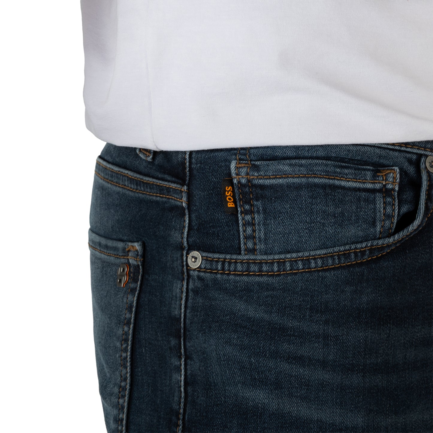 BOSS Men's Soft Motion Slim Fit Denim Jeans