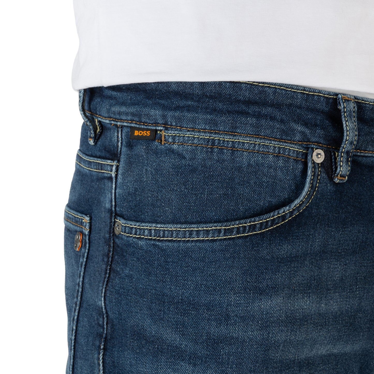 BOSS Soft Motion High-Performance Stretch Denim Trousers