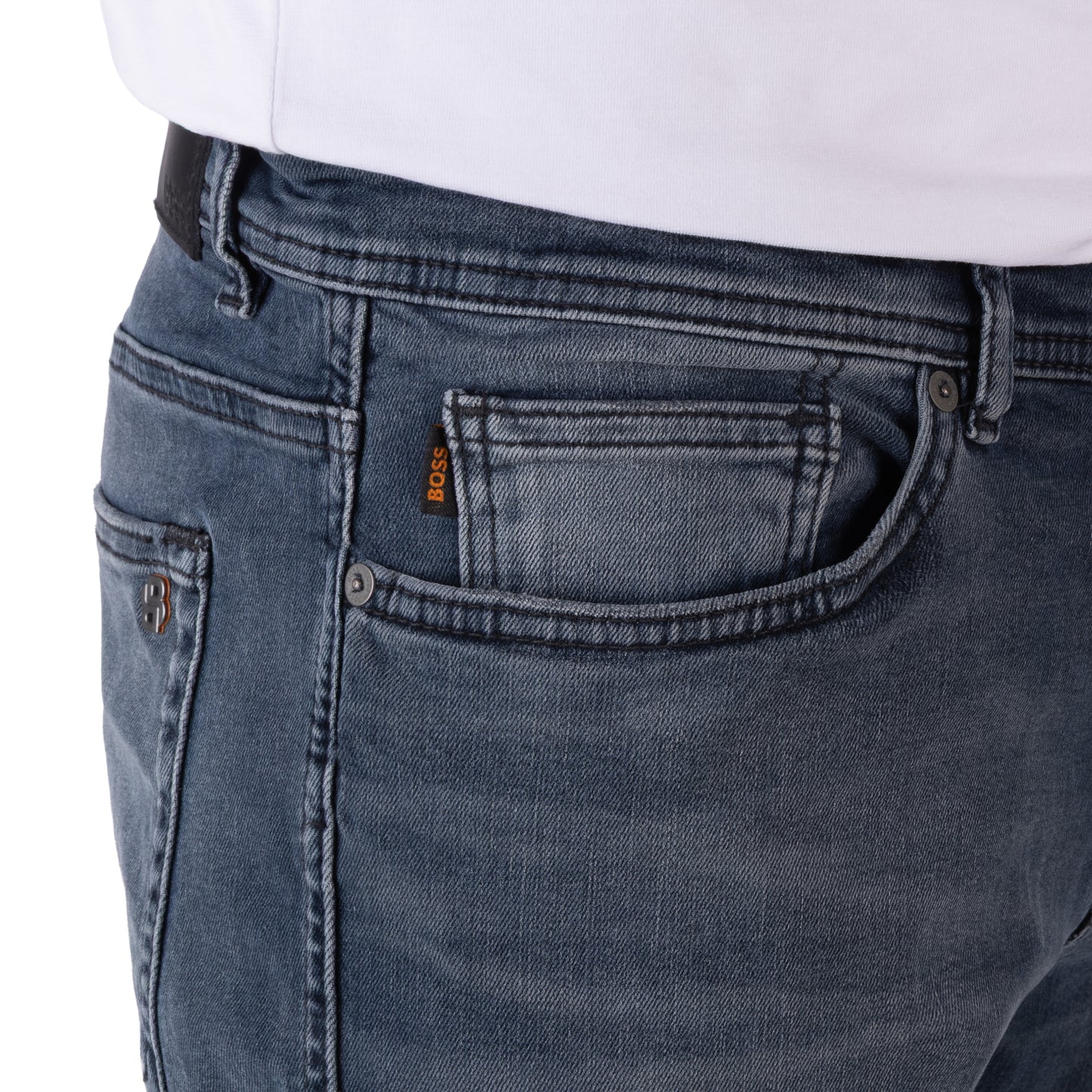 BOSS Men's Soft Motion Skinny-Fit Performance Denim Jeans
