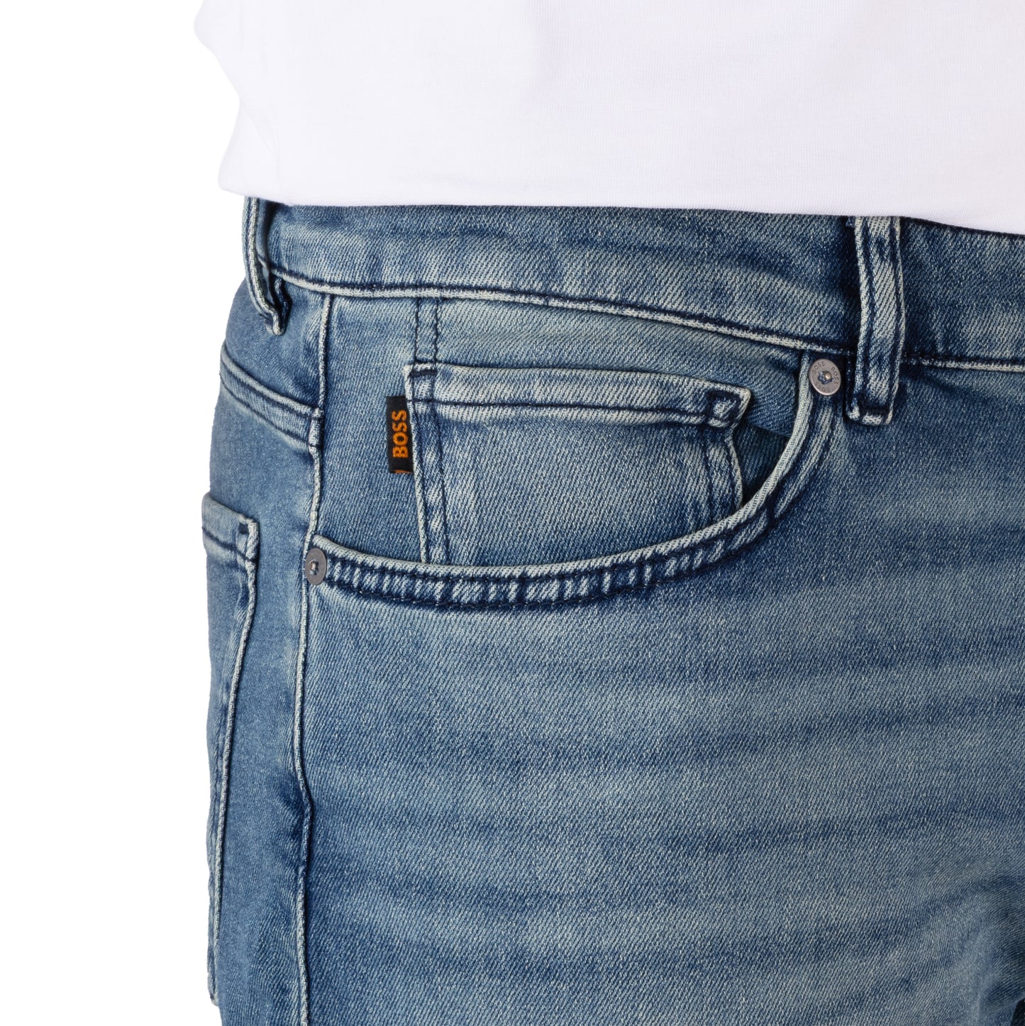 BOSS Men's Slim-Fit Stretch Denim Jeans