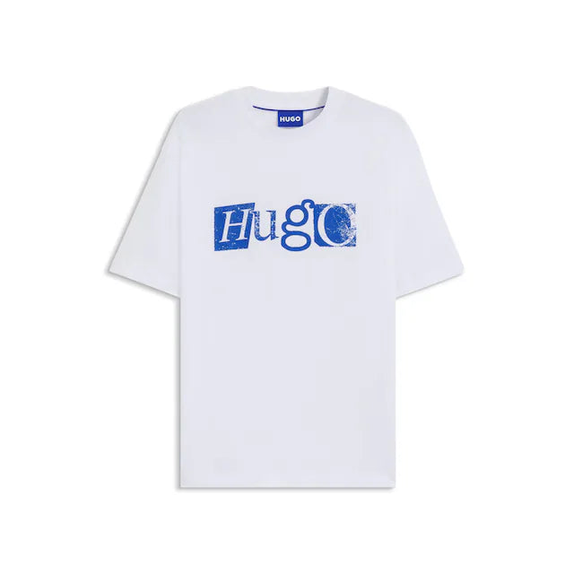 BOSS Men's Heritage Diagonal Stripe Logo Luxury T-Shirt