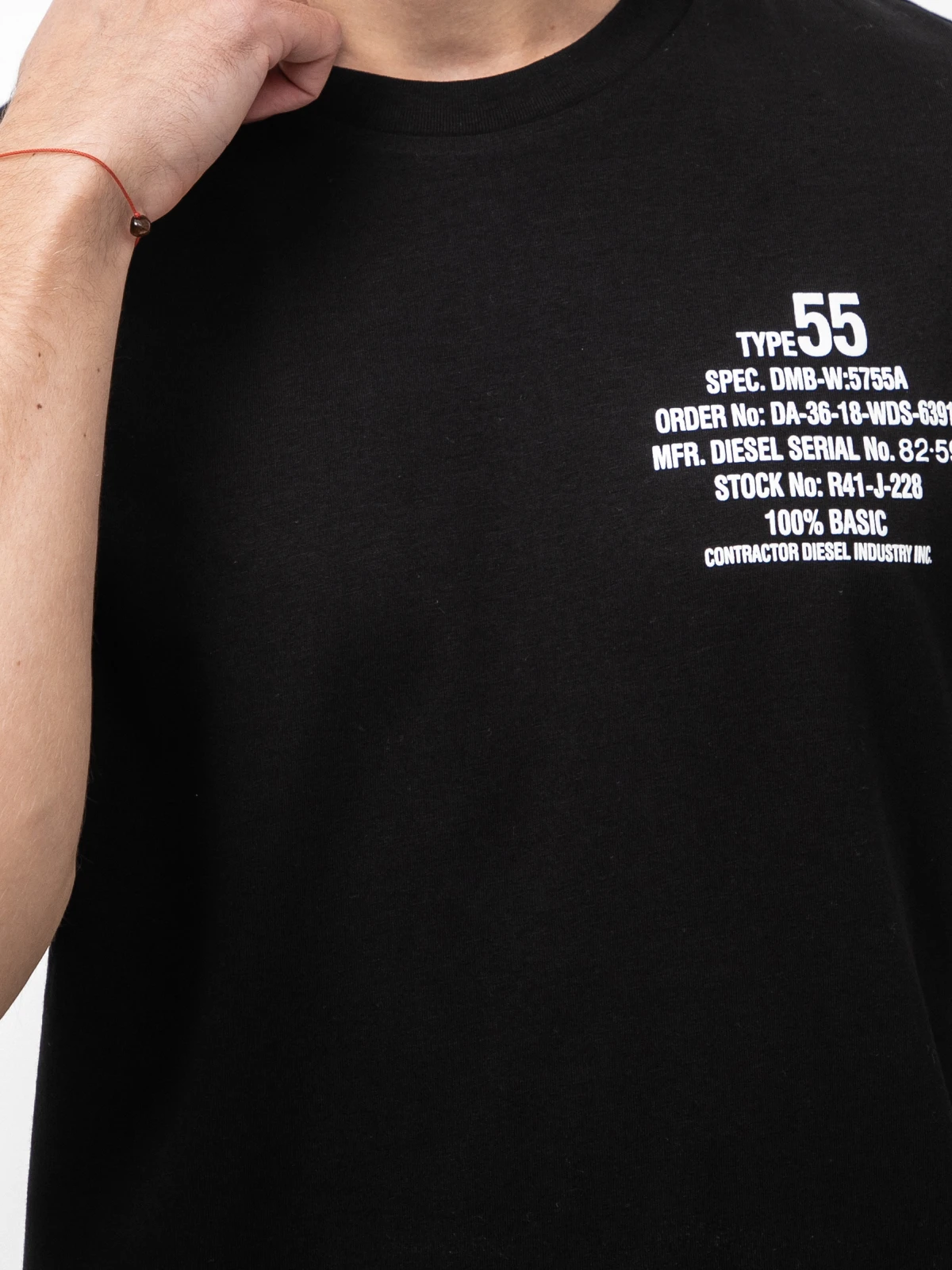 Diesel Men's D-Series Technical Drawing Crewneck Tee