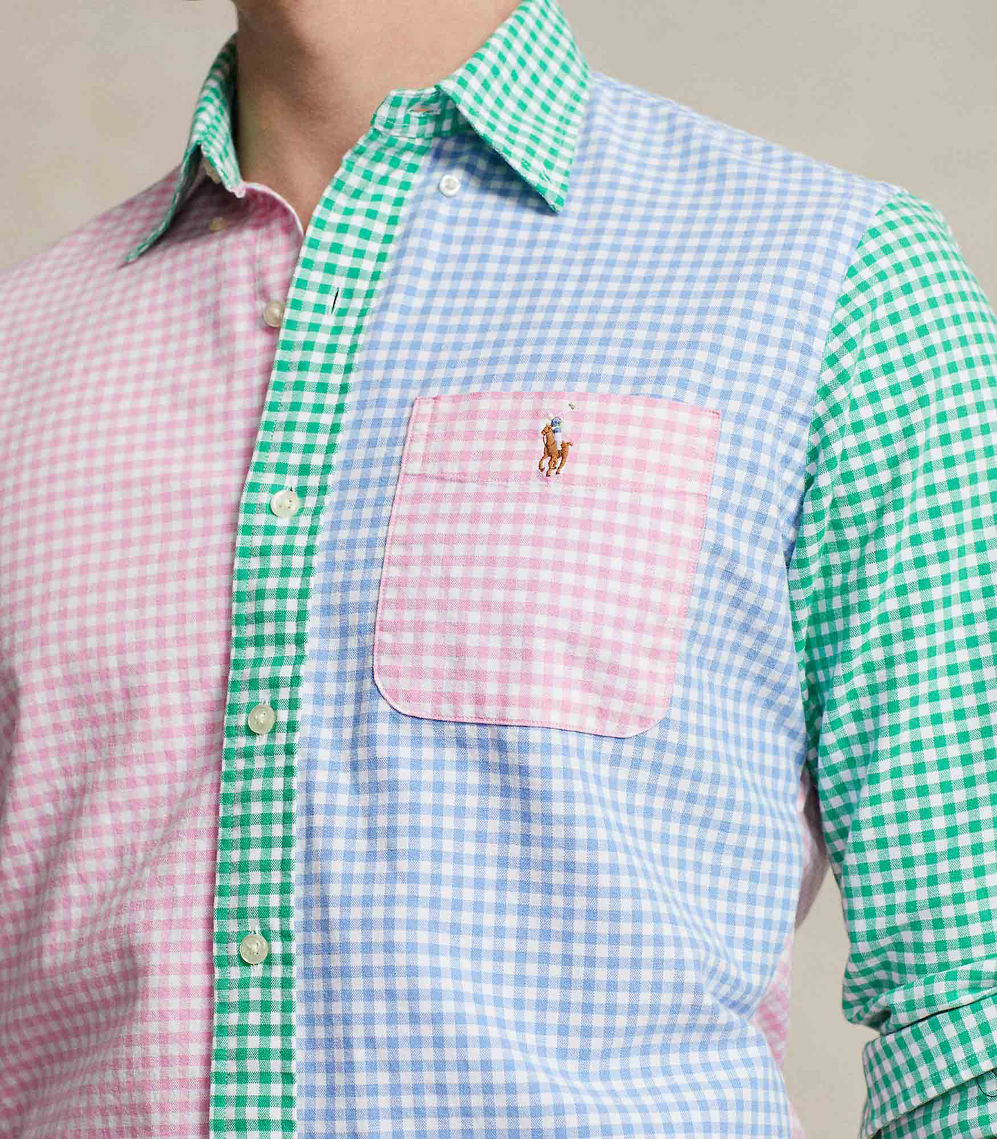 Polo Ralph Lauren Button-Down Long-Sleeve Multi-Check Shirt