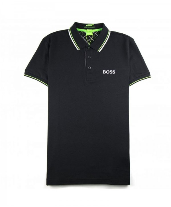 BOSS Men's Slim-Fit Polo Shirt with Contrast Tipping and Embroidered Logo