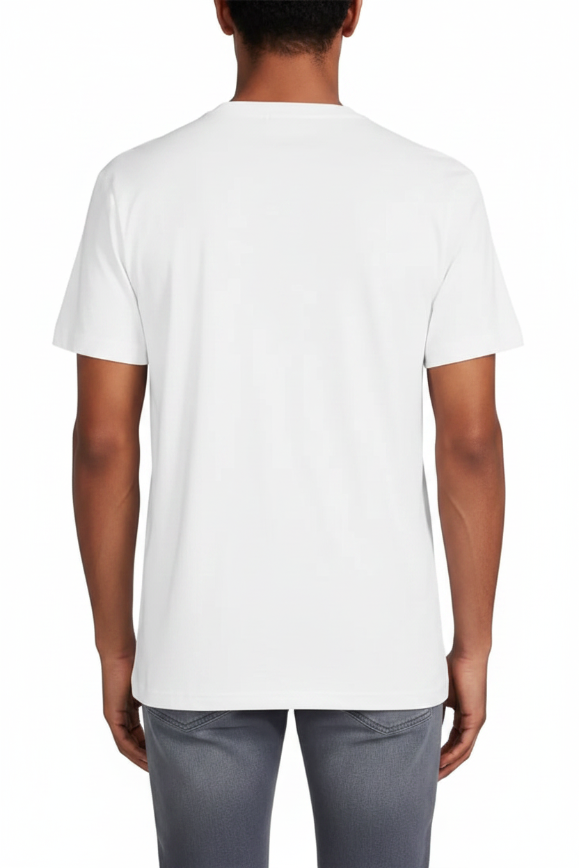 Karl Lagerfeld Paris Men's Script Logo Graphic T-Shirt | Luxury Designer Crewneck Tee