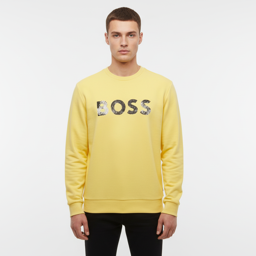BOSS Sweater With Printed Logo