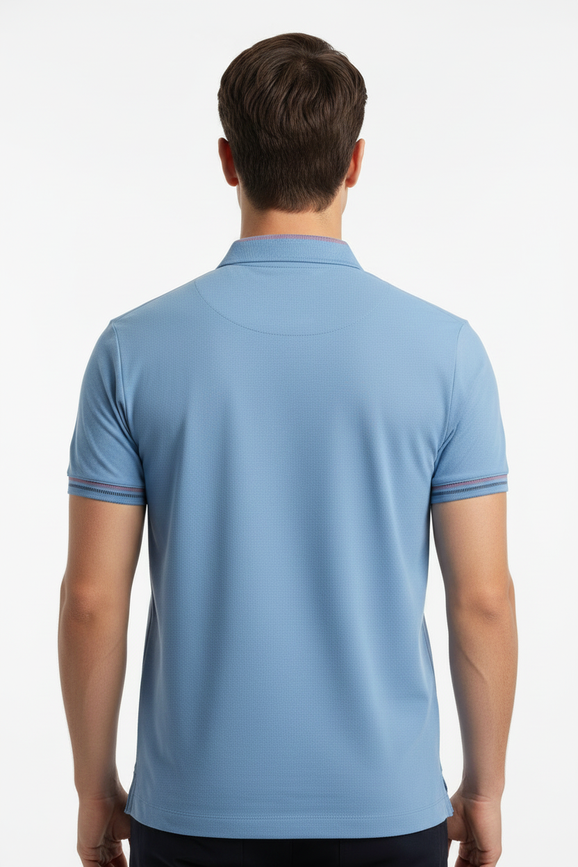 BOSS Regular-Fit Polo Shirt with Metallic Badge Logo