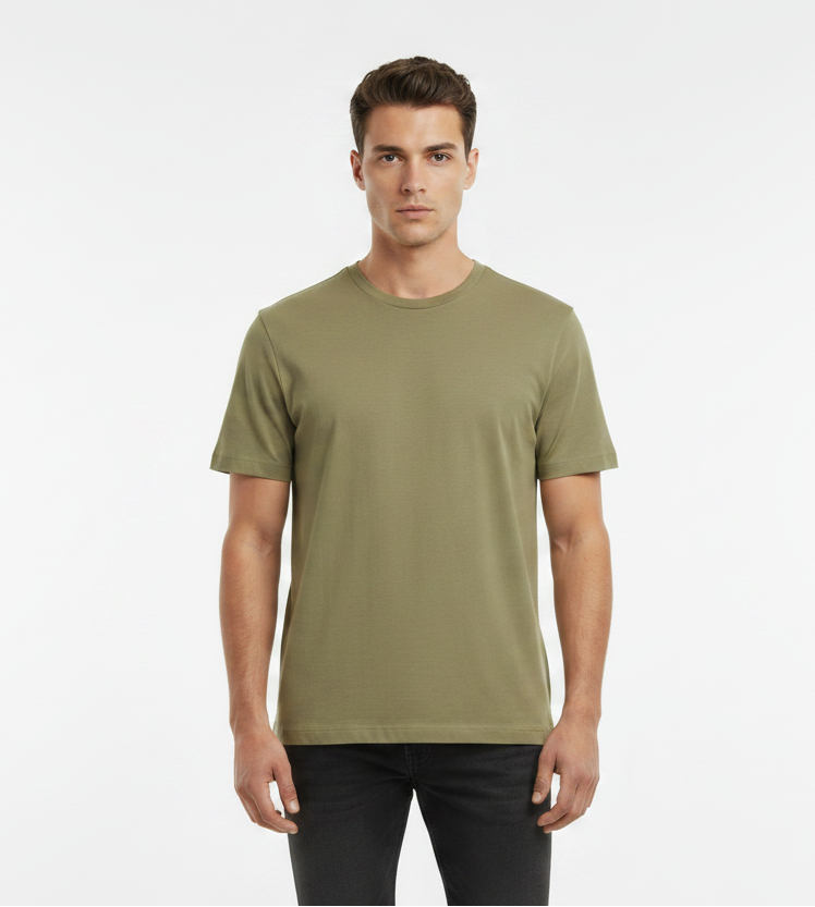 HUGO Men's Plain Premium Cotton Luxury T-Shirt