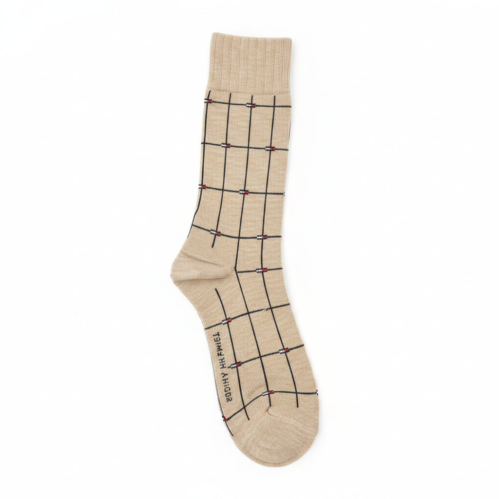 Tommy Hilfiger Men's Windowpane Check Casual Socks - 3 Pack