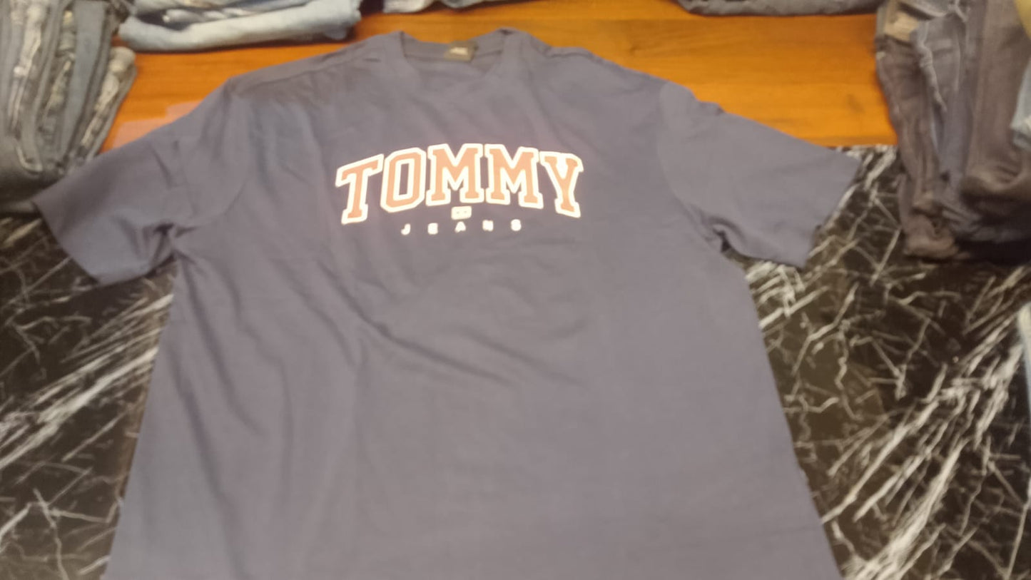 Tommy Jeans Varsity Arch Logo T-Shirt - Slate Blue