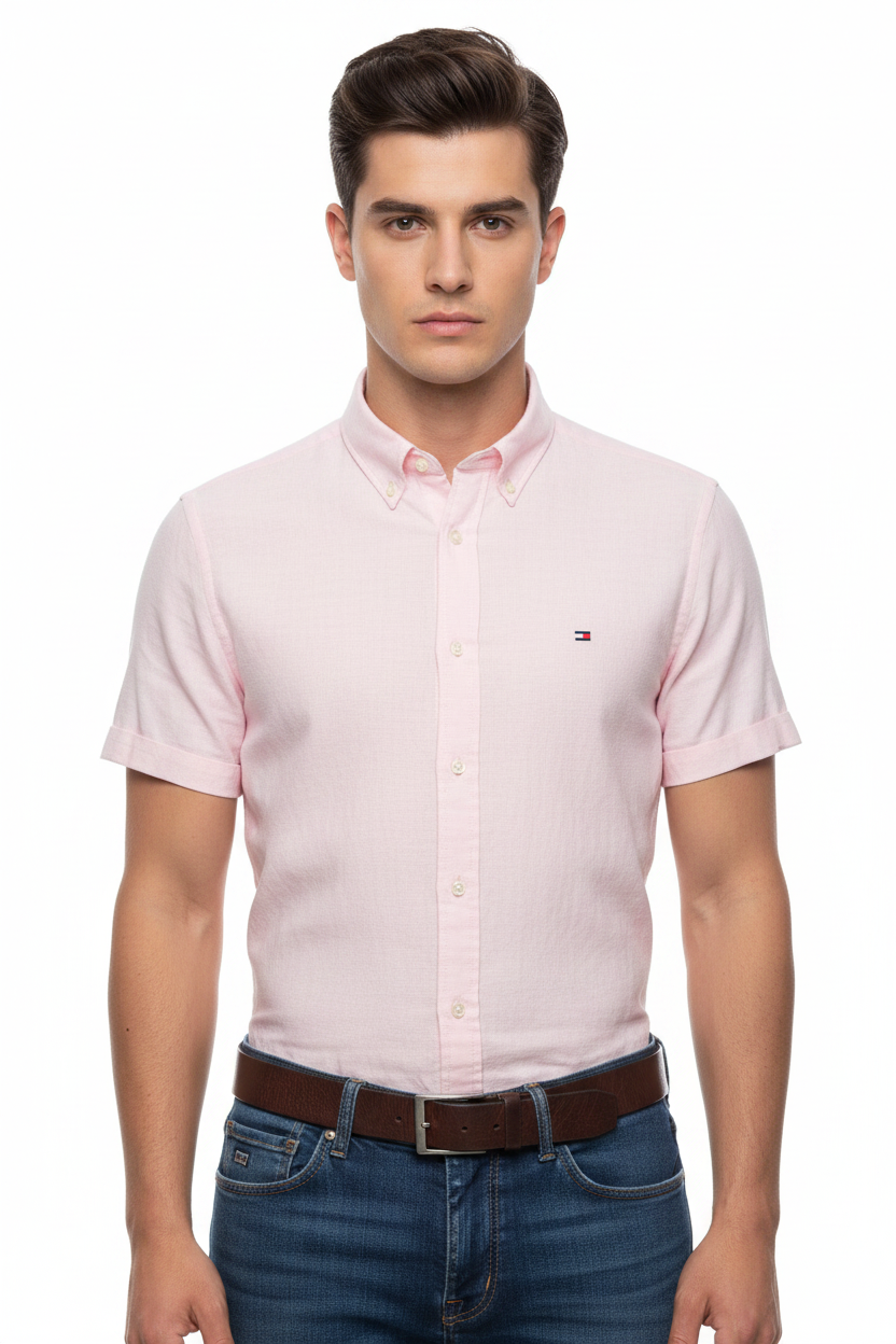 Tommy Hilfiger Short Sleeve Linen Shirt