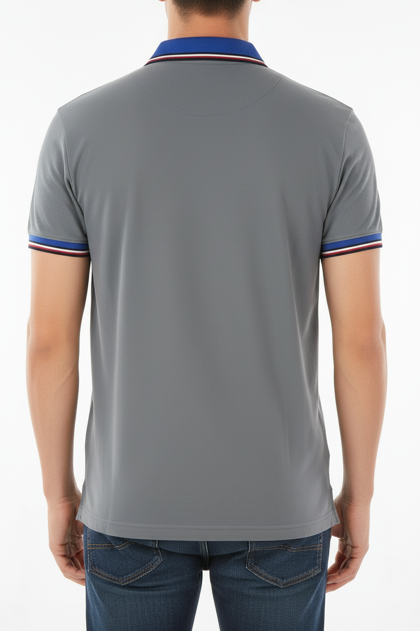Tommy Hilfiger Men's Tipped Collar Short Sleeve Polo Shirt