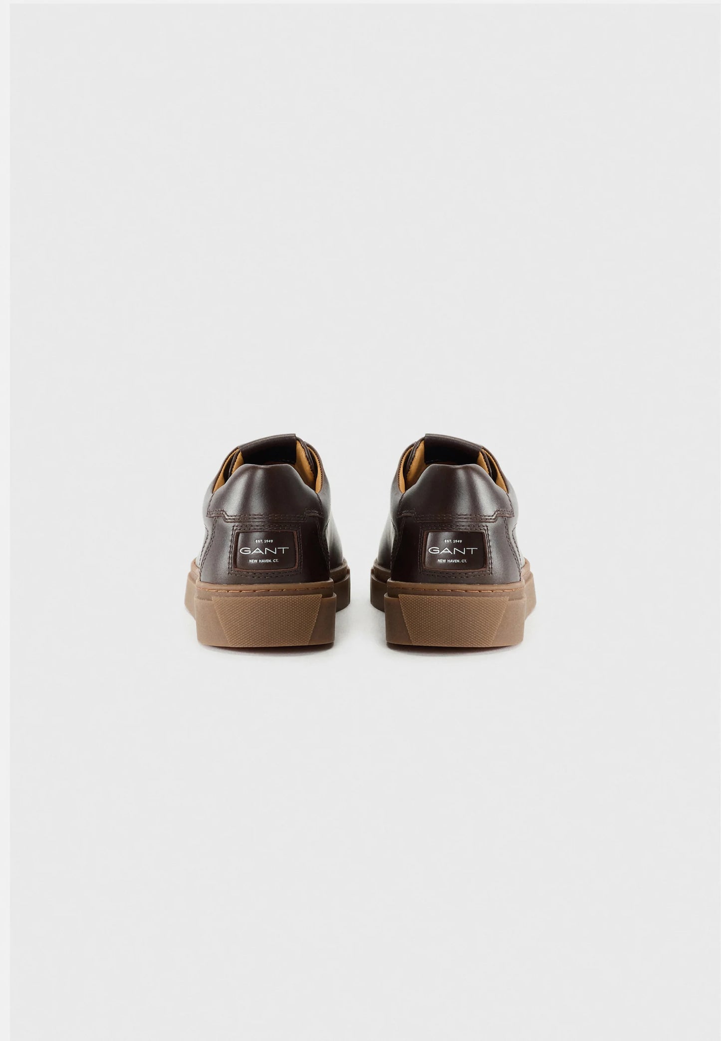 GANT New Haven Minimalist Leather Sneakers – Dark Espresso