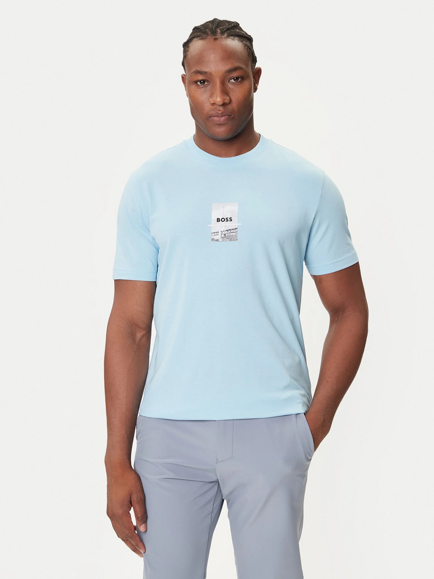 BOSS Men's Urban Graphic Premium Cotton T-Shirt