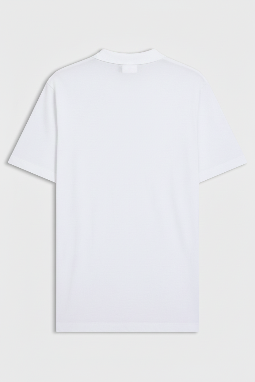 BOSS Men's White Script Signature Logo Luxury T-Shirt