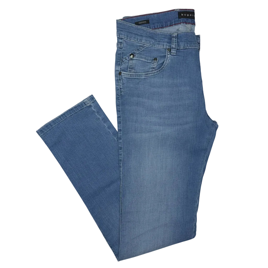 Bugatti Men's Modern Straight Stretch Denim Jeans