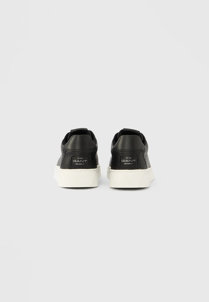 GANT Premium Leather Cupsole Sneakers in Black & White