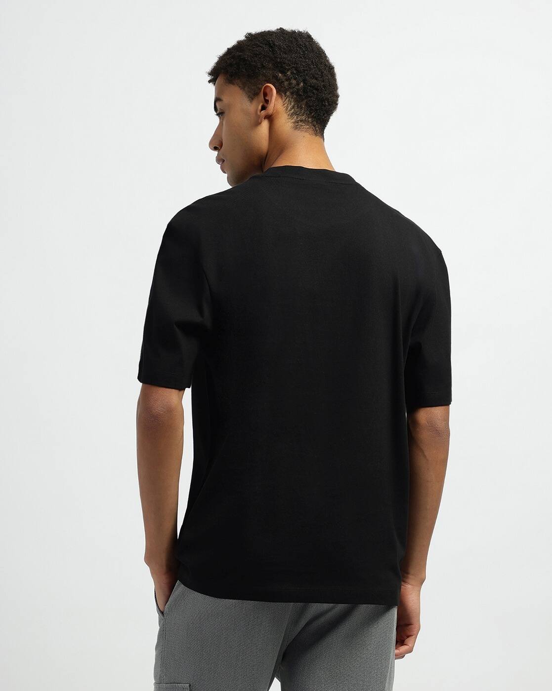 HUGO x Red Bull Men's Core Black Micro Collaborative Logo Luxury T-Shirt