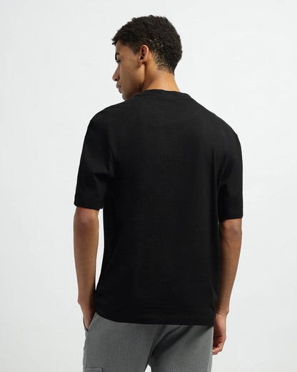 HUGO x Red Bull Men's Core Black Micro Collaborative Logo Luxury T-Shirt