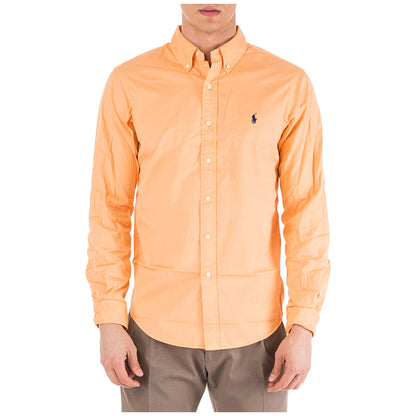Polo Ralph Lauren Long Sleeve Solid Cotton Button-Down Shirt
