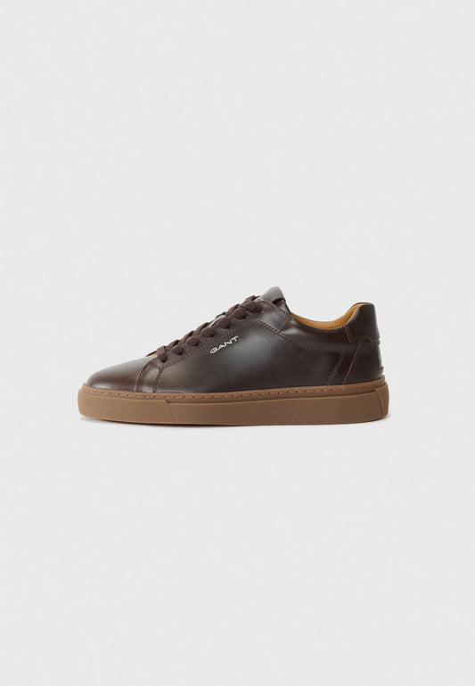 GANT New Haven Minimalist Leather Sneakers – Dark Espresso