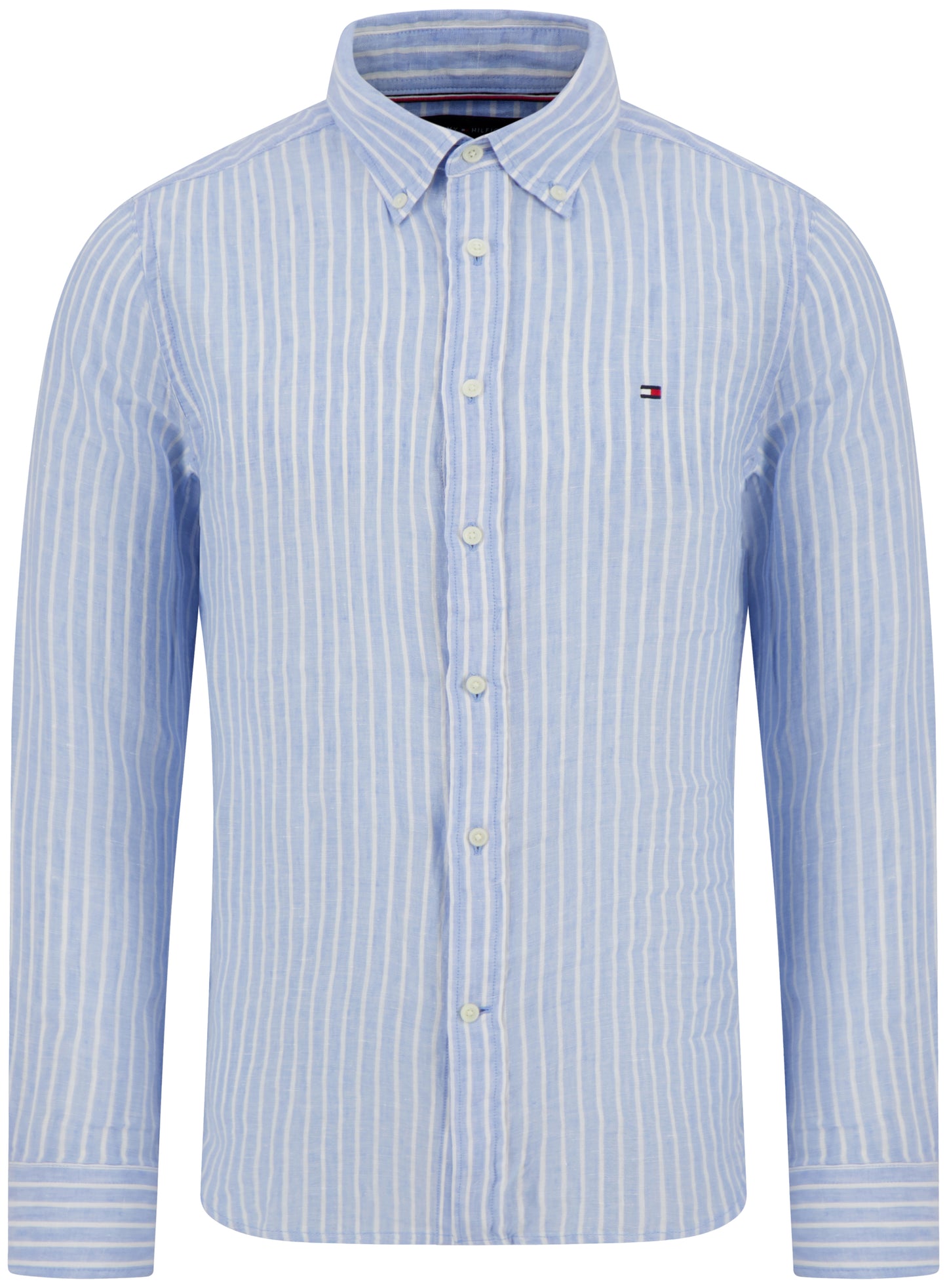 Tommy Hilfiger Long Sleeve Striped Linen Shirt