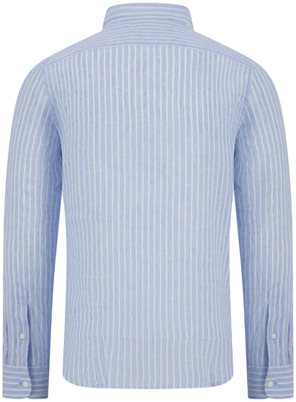 Tommy Hilfiger Long Sleeve Striped Linen Shirt