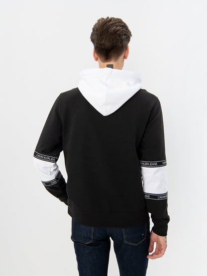 Calvin Klein Colorblock Logo Tape Sleeve Hoodie