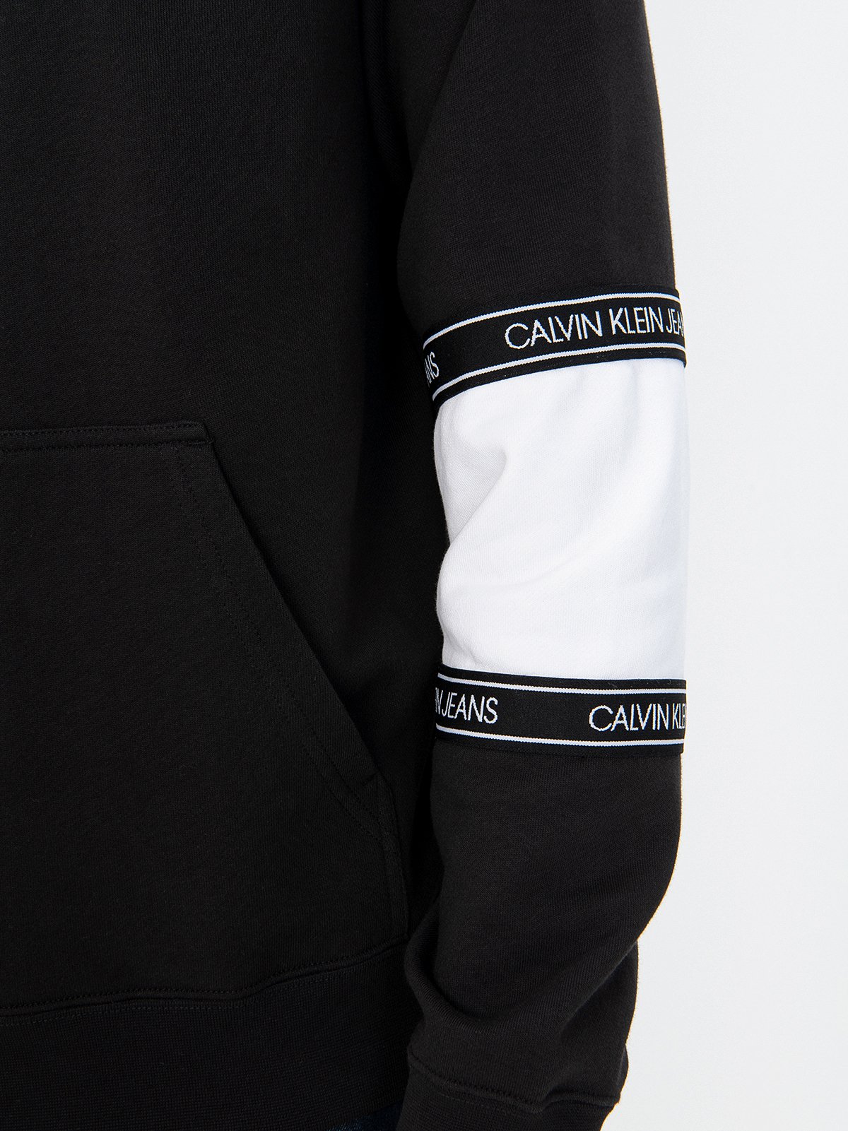 Calvin Klein Colorblock Logo Tape Sleeve Hoodie