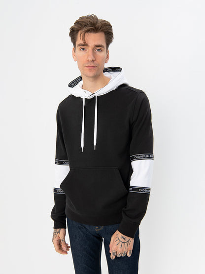 Calvin Klein Colorblock Logo Tape Sleeve Hoodie