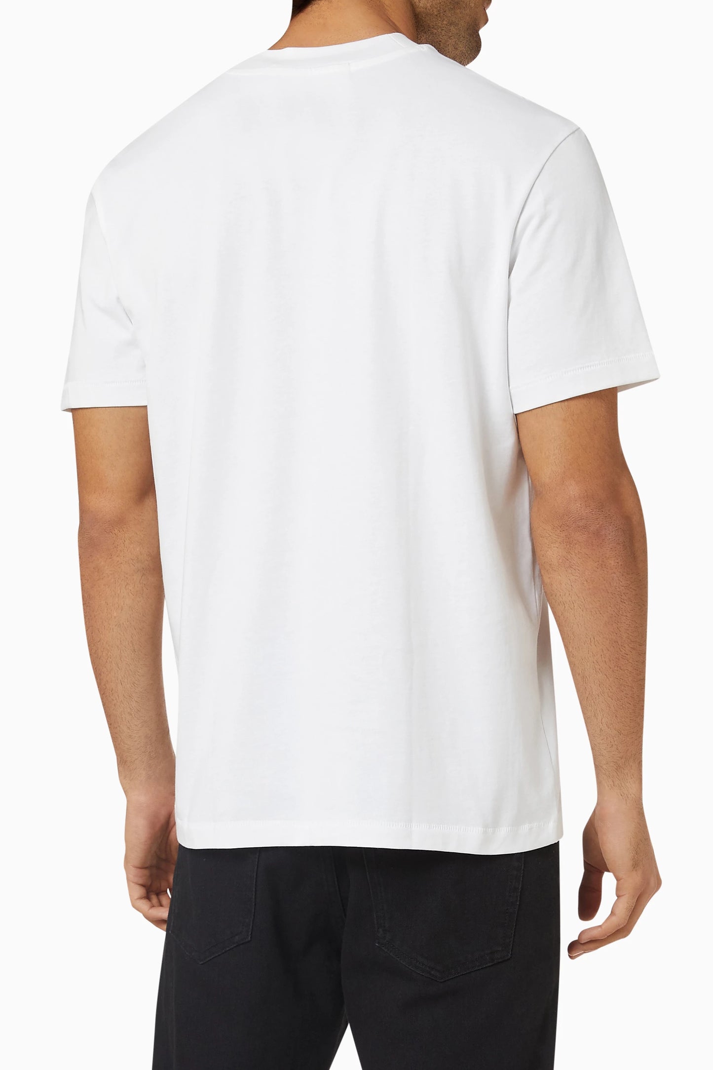 Calvin Klein Jeans Center Logo T-Shirt with Collar Embroidery