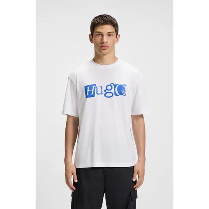 BOSS Men's Heritage Diagonal Stripe Logo Luxury T-Shirt