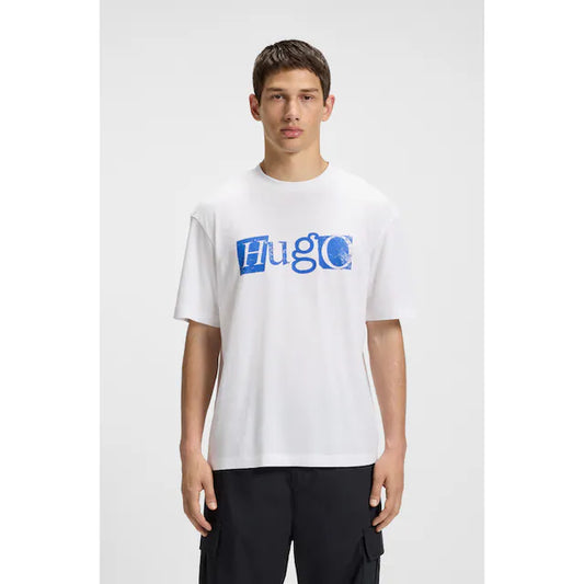 BOSS Men's Heritage Diagonal Stripe Logo Luxury T-Shirt