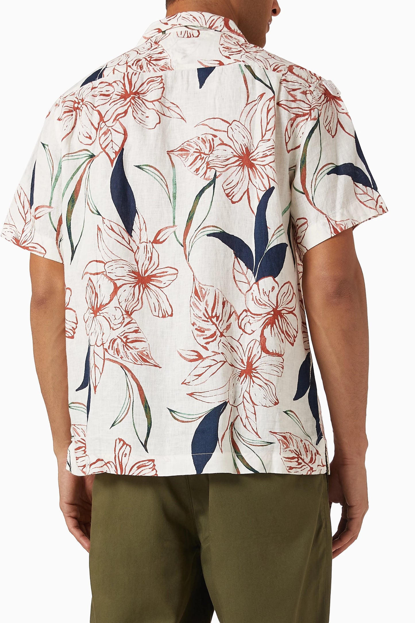 Tommy Hilfiger Tropical Floral Print Short-Sleeve Shirt