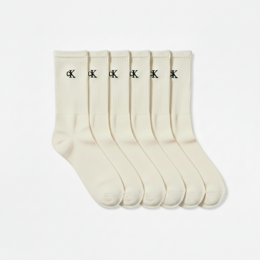 Calvin Klein Men's Cushion Sole Ribbed Crew Socks (6 Pairs)