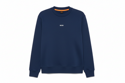 Hugo Boss Men’s Patterned Sweatshirt - Orange Line