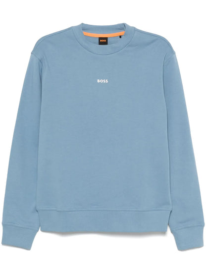 Hugo Boss Men’s Patterned Sweatshirt - Orange Line