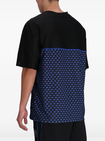 BOSS Men's Horizontal Slit Matrix Chest Logo Luxury T-Shirt