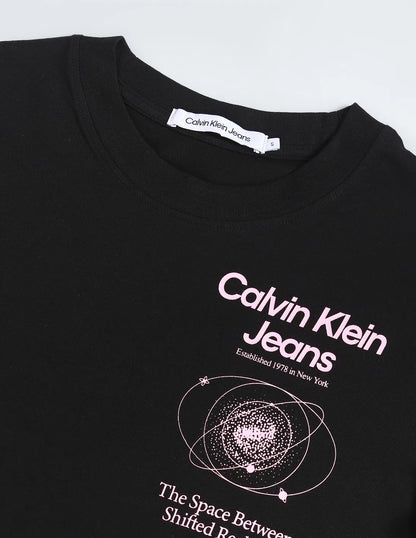 Calvin Klein Jeans Tape Logo Shoulder T-Shirt