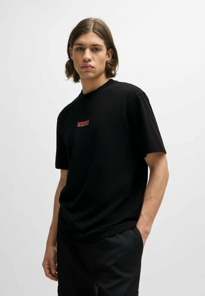 BOSS Men's Linear Outline Logo Luxury T-Shirt