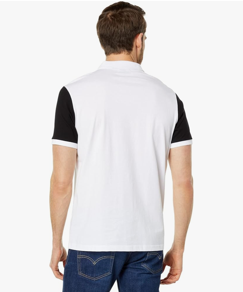 U.S. Polo Assn. Men's Chest Stripe Colorblock Polo Shirt