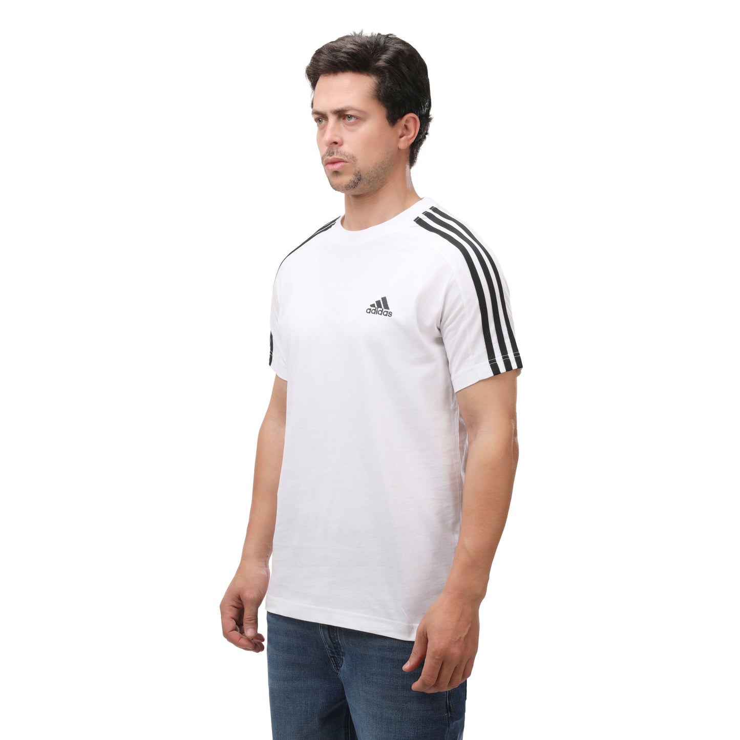 Adidas Essentials 3-Stripes Crewneck Tee