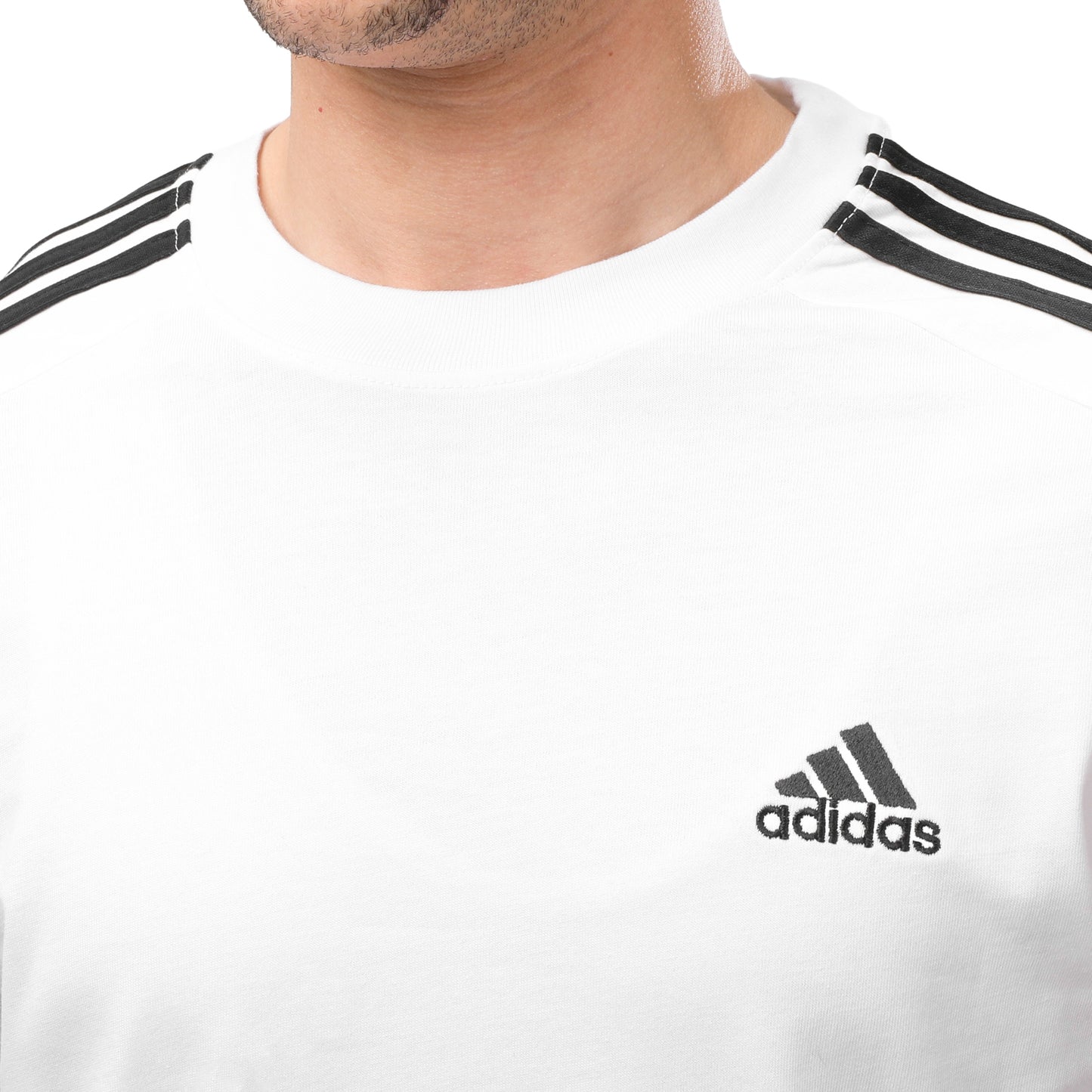 Adidas Essentials 3-Stripes Crewneck Tee