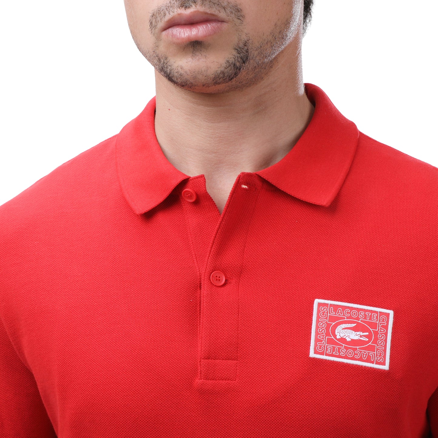Lacoste Slim Fit Pique Polo Shirt with Heritage Badge