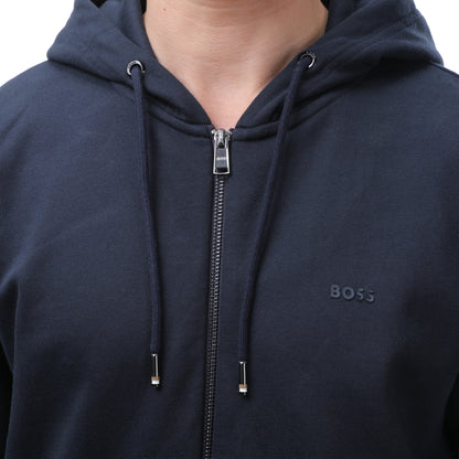 BOSS Full Zip Hoodie Cotton Blend
