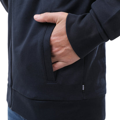 BOSS Full Zip Hoodie Cotton Blend