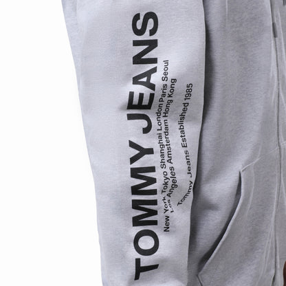 Tommy Jeans Essential Grey Zip Hoodie