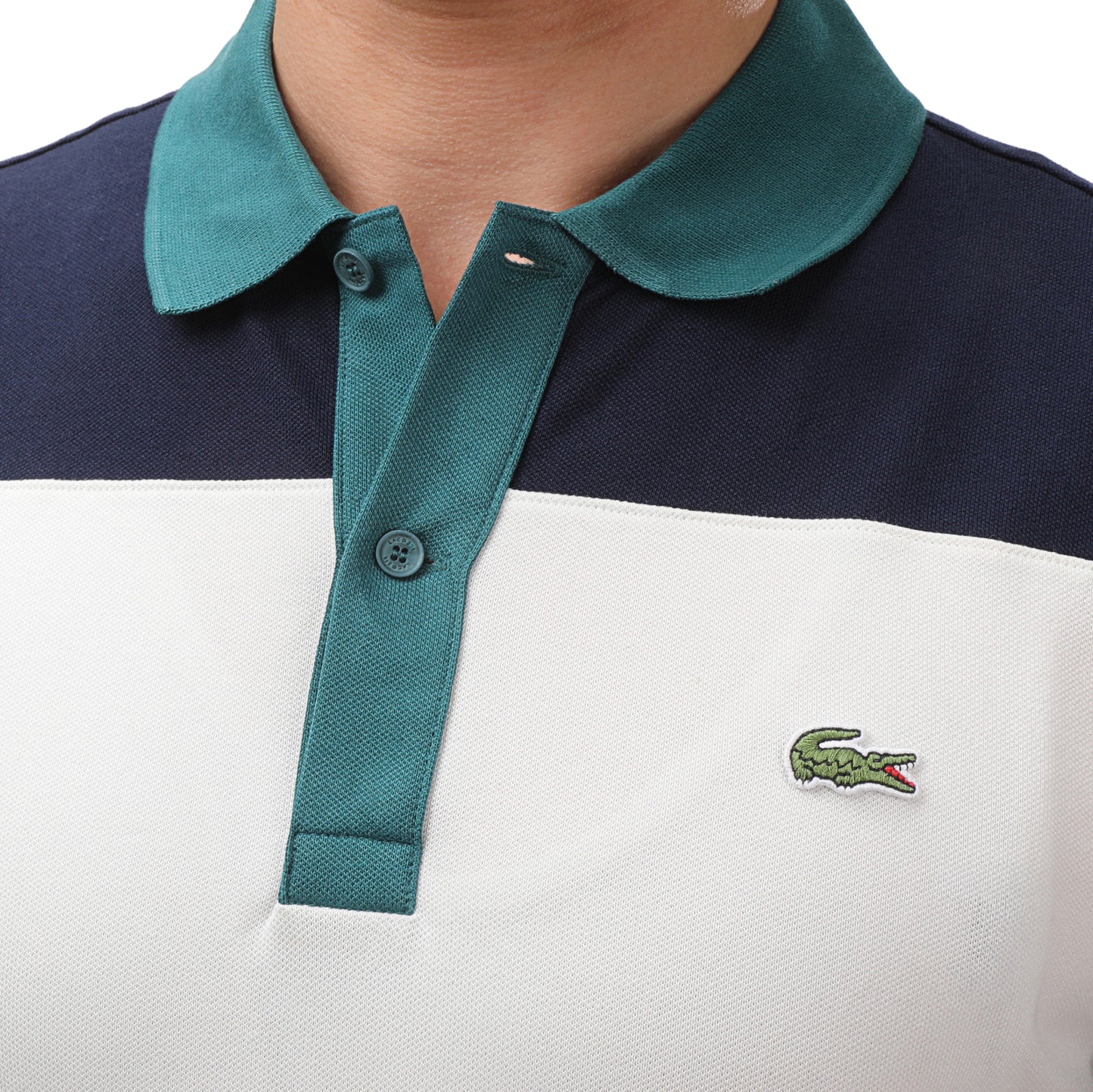 Lacoste Tri-Block Pique Polo Shirt
