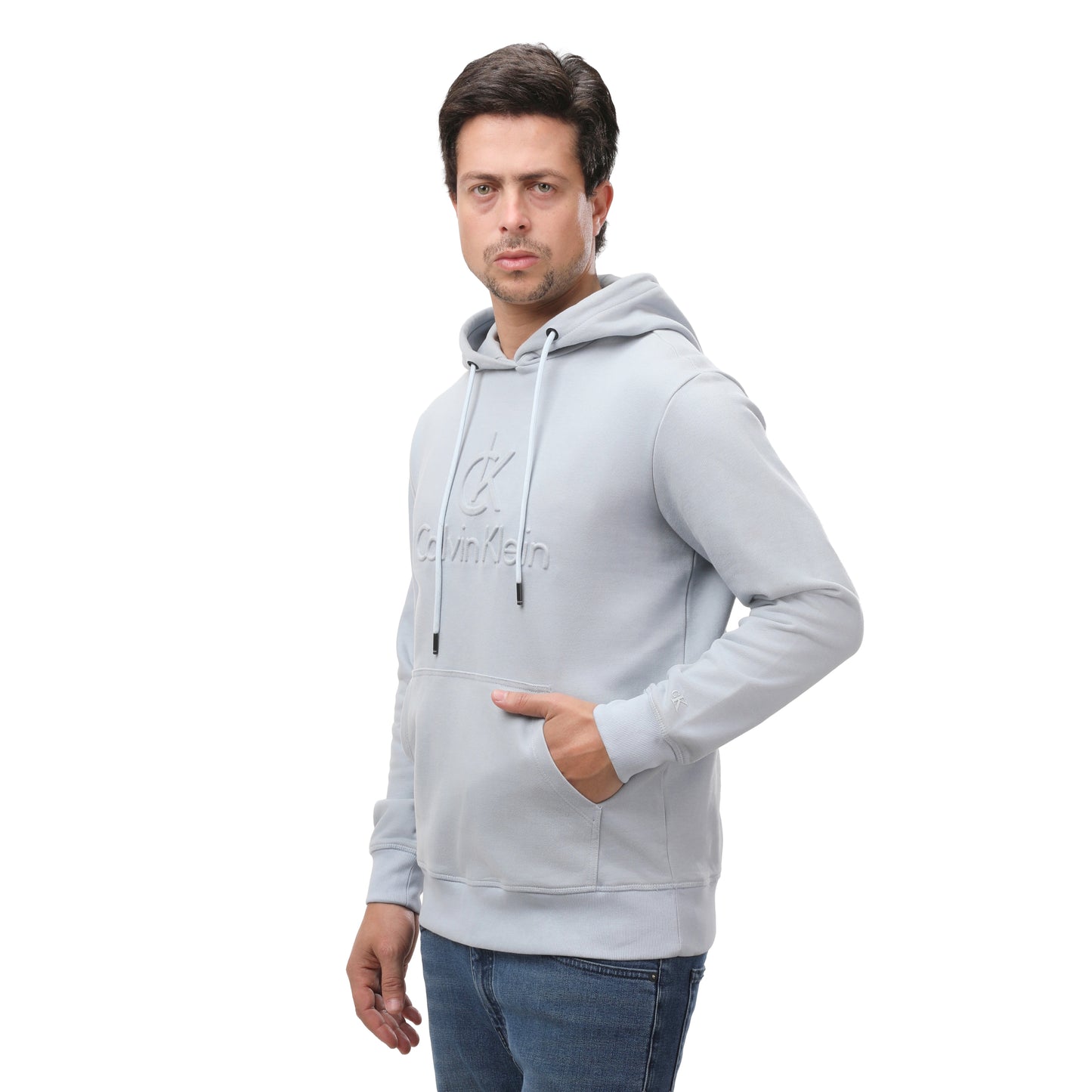 Calvin Klein Terry Hoodie With Emblem Logo